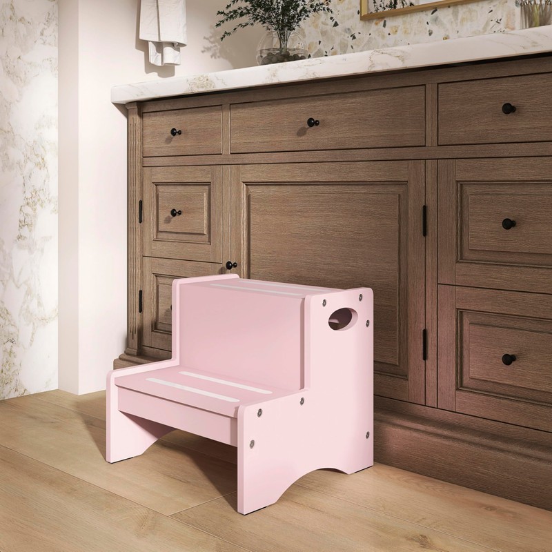 Dream On Me Little Steps Step Stool in Pink –