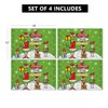 Christmas Placemats 12''x18'' Set of 4, Christmas Decorations for Home