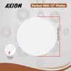 White Acrylic Turntable Mat, 11.75” Platter Slipmat for 12'' Vinyl