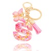 mohito Keyring Letter Keyring with Initial Letters Pink Butterfly Key