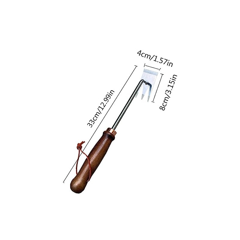QUINTRA Rake, Weeder, Weeding Tool, Multi-Purpose Mowing Tool, Stainless Steel,