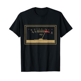 Vintage Db Meter Music Lovers Gifts Styled Vinyl Record T-Shirt