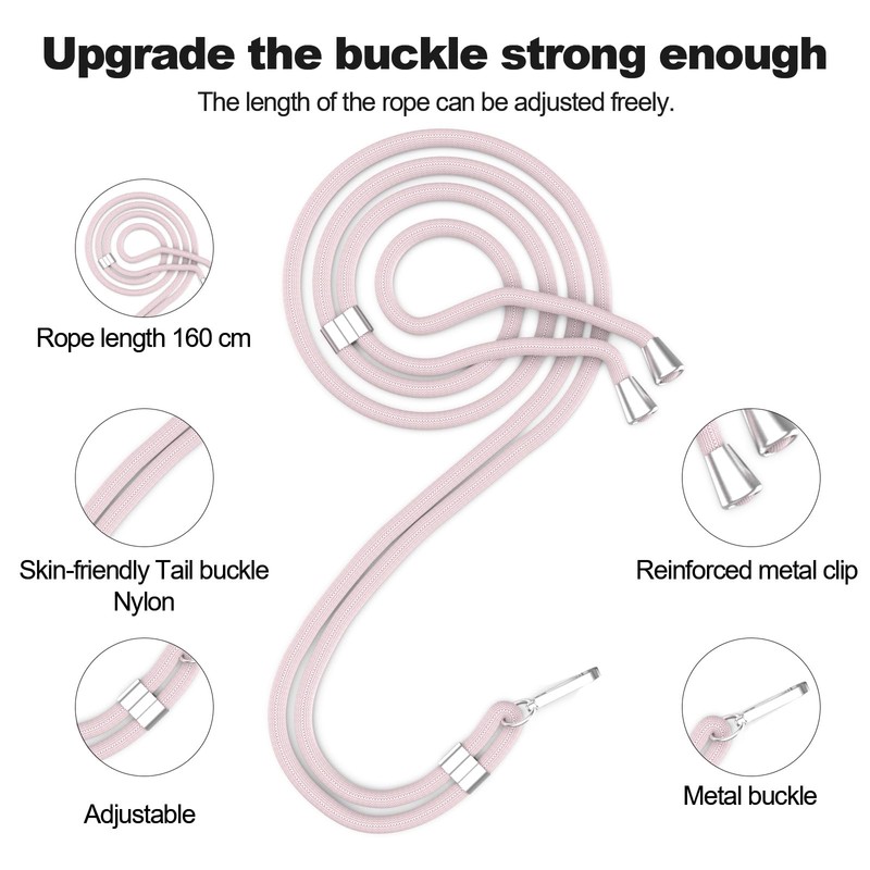 CAROKI Phone Strap with 2 Nylon Phone Tether Tabs, Crossbody