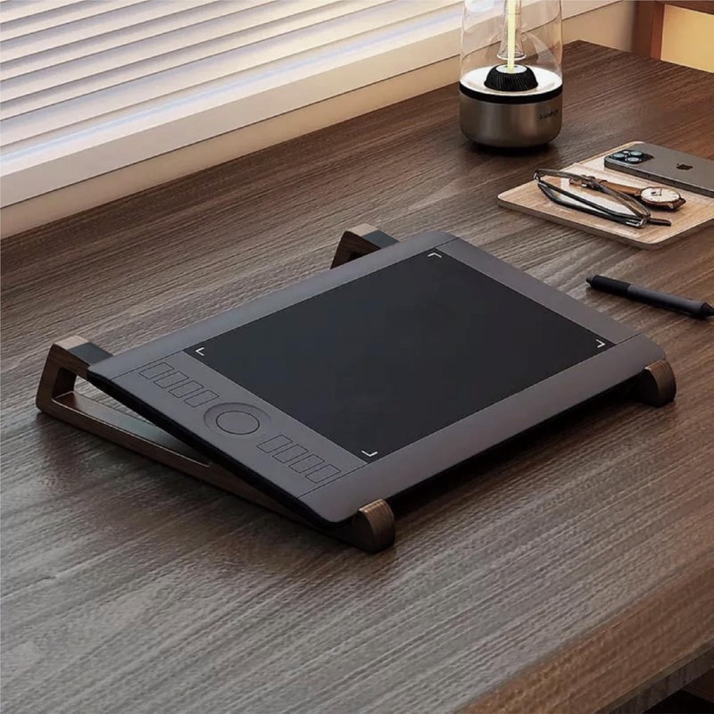 seicasaya Bamboo Laptop Stand for Desk – Ergonomic, Space-Saving, Lightweight