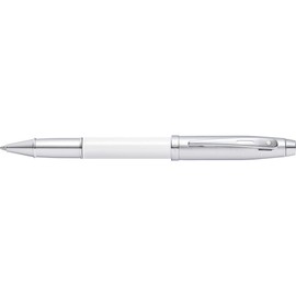 Sheaffer 100 White Lacquer Rollerball Pen with Chrome Trim