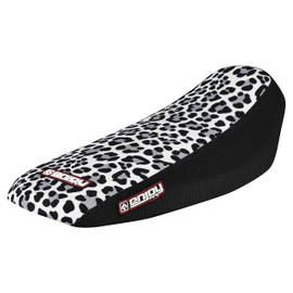 Enjoy Mfg Seat Cover - Compatible Fit for Sur Ron Sur-Ron Light Bee MX & X E-Bike #349 (Black Sides/Leopard TOP)