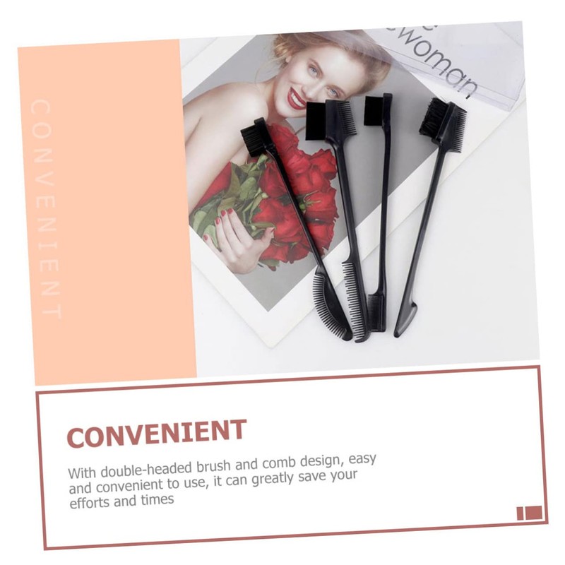 Outanaya 4Pcs Double Ended Eyebrow Brushes Hair Combs Set for