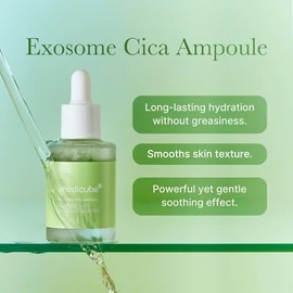 MEDICUBE Exosome Cica Ampoule serum calmante para rostro con Centella Asiática, Niacinamida y Tea Tree, ideal piel sensible o con tendencia a acné, co