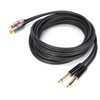 JORINDO Dual 6.35mm Male to Double RCA Male Cable Audio