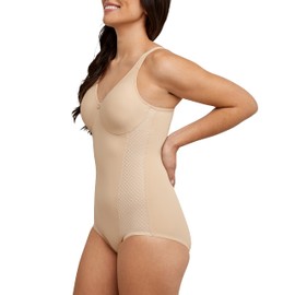 Bali womens Shaper With Cool Comfort Df1009 shapewear bodysuits, Soft Taupe, 38DDD US