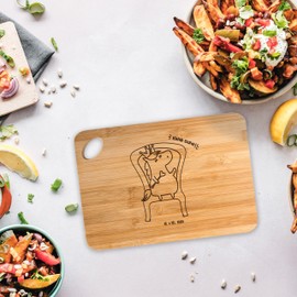 Mr. & Mrs. Panda Bamboo Chopping Board Unicorn Princess Gift Wooden Chopping Board Month Unicorn Decoration Unicorns Chopping Board Wooden Board