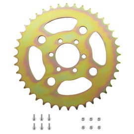 FXNX Speed Rear High Torque Rear 6 Hole Sprocket # 40 41 420 Chain Wheel for CT100U CC100X Mega Moto MMB80 105 Baja Doodle Bug DB30 Motovox MBX10 Mini Bike Parts Fit Mini Bike Sprocket Upgrade (40T)