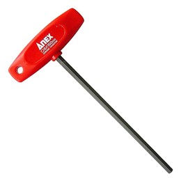 ANEX No.3200 T-Handle Hex Key, 0.23 Inches (6 mm) Flat to Flat x 6.3 Inches (160 mm)
