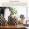 MACKENZIE-CHILDS Enamel Canister, Versatile Kitchen Storage Container for Flour and