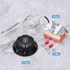 MECCANIXITY 2pcs Temperature Control Switch 250V, 16A 50-300°C Capillary Thermostat