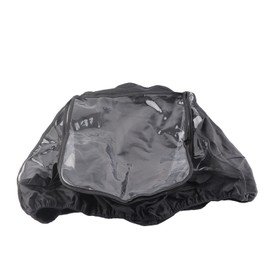 Waterproof Windproof Baby Car Seat Cover Canopy Portable Newborn Carrier Cover with Transparent Window Black