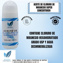 Aceite De Cloruro De Magnesio Concentrado 3 Unidades 80 Ml