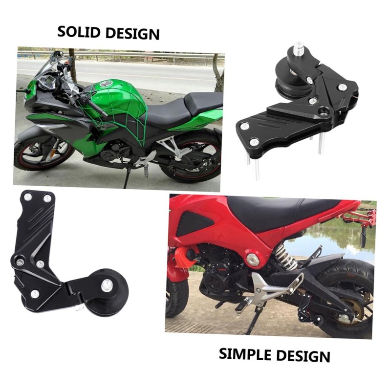 iplusmile Motorcycle Chain Adjuster Regulator Automatic Tensioner with Support Spool