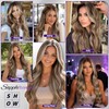 Ash Brown Body Wavy Glueless 13×4 Synthetic Lace Front Wig