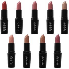 Bissú Set Labiales Mate Bissu Kit 9 Piezas - Celebrando la Diversidad y Belleza de Todas las Mujeres (Tonos Nude, 4g)                                 