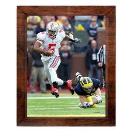 Braxton Miller - 14X17 Full Color Photo Sign With Hand Made Wood Frame PIAP #G687486