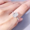 TIANYU GEMS 3.0ct Engagement Rings for Women, Sterling Silver GHI