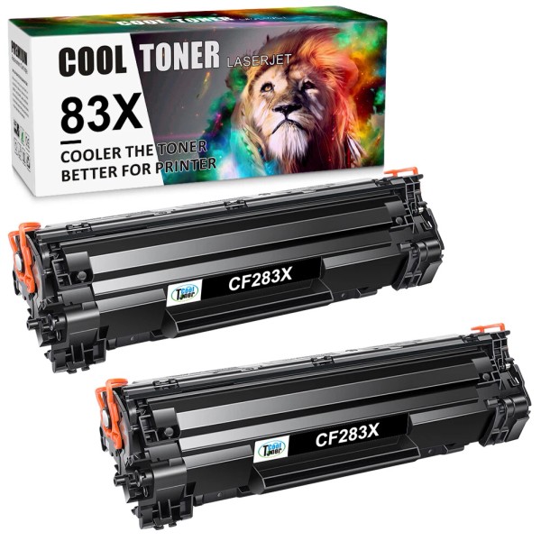 For HP 2PK 83X CF283X Toner Cartridge For HP LaserJet