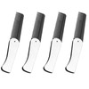 4 Pcs Folding Pocket Combs for Men - Stainless Steel