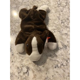 Ty  TY Beanie Baby - BRUNO the Bull Terrier Dog (8.5 inch) new