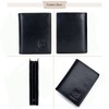 BULLCAPTAIN Men Leather Wallet RFID Blocking Antimagnetic Genuine Leather 15