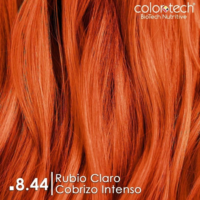Color Tech 12pz Color Tech Tono Rojizo 8.44 Rubio Claro