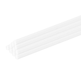 sourcing map 10 Pcs White Plastic Rods 0.5 x 250mm ABS Styrene Round Stick Round Solid Bar DIY Model for DIY Toys Building Making Architectural Model Making