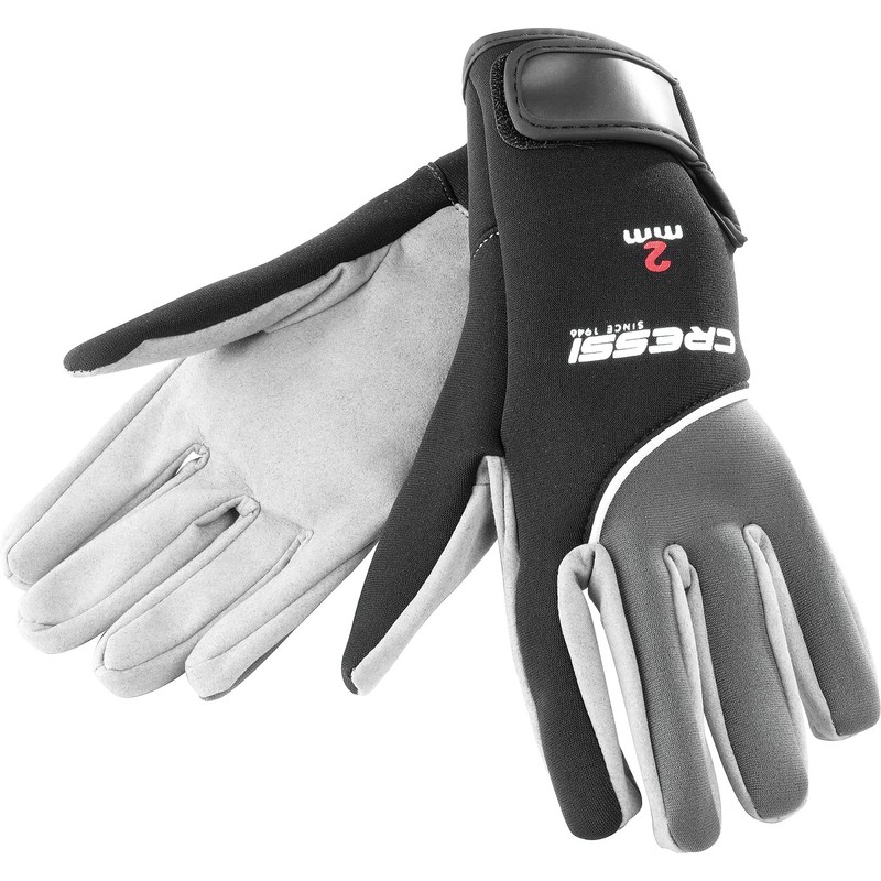 Cressi Guantes Tropicales, Negro/Gris, L