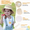 Xnova Cappello da Pescatore Sole per Bambini Ragazze Regolabile Secchio