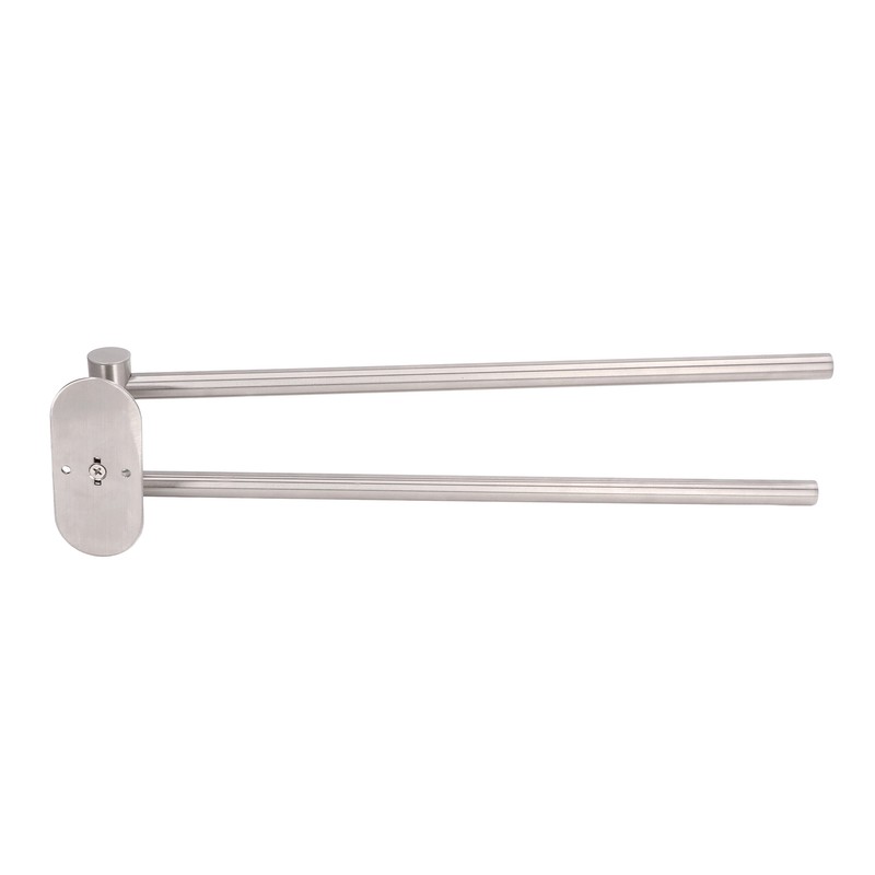 Stainless Steel Toilet Paper Bracket Single Seat 2 Poles Rotatable