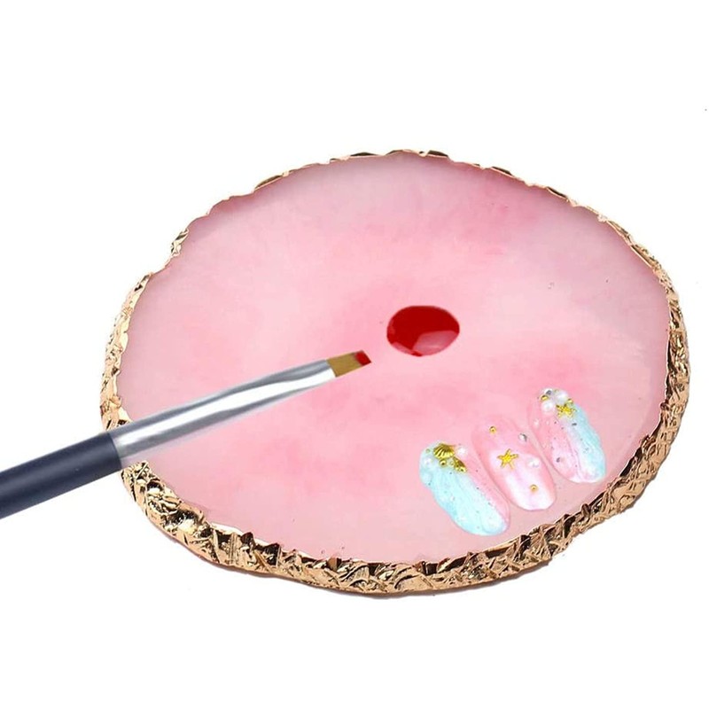 Resin Nail Art Palette, Nail Polish Color Mixing Palette Nail