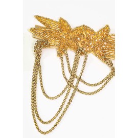 BABEYOND 1920s Flapper Headpiece Roaring 20s Headband Great Headband Chain for Women Vintage Hair Accessory