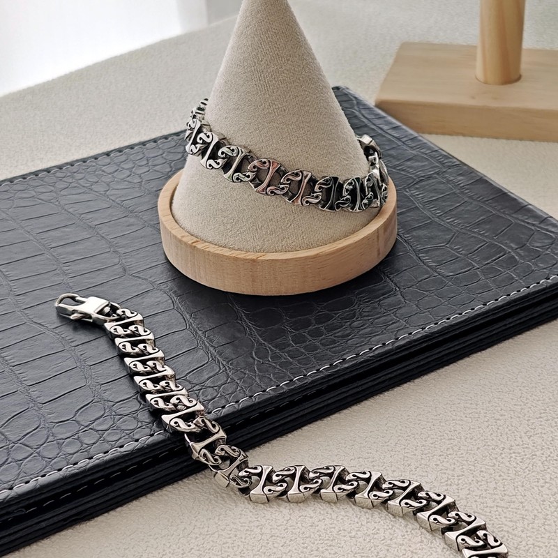 Men's Titanium Steel Chain Bracelet - Stainless Steel Male Hip
