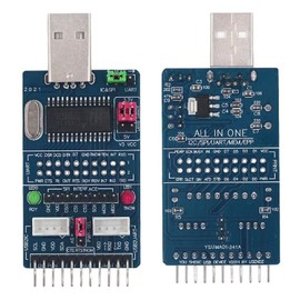 AYMBH CH341A USB to SPI I2C IIC UART TTL ISP Serial Adapter Module | 3.3V/5V Compatible Converter for Debugging, Firmware Upgrades, RS232 RS485, and EPP/MEM Parallel Port Interface