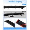 Side Window Deflector Dark Smoke Visors Rain Guards 4 -Pieces