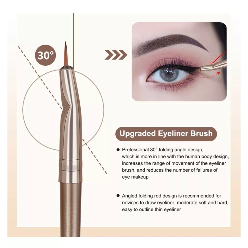 Maange Juegos De Pinceles De Maquillaje De 18 Piezas Con