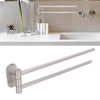 Stainless Steel Toilet Paper Bracket Single Seat 2 Poles Rotatable