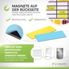 2DOBOARD Magnetic Strips Writeable - 7.5 cm x 2.5 cm