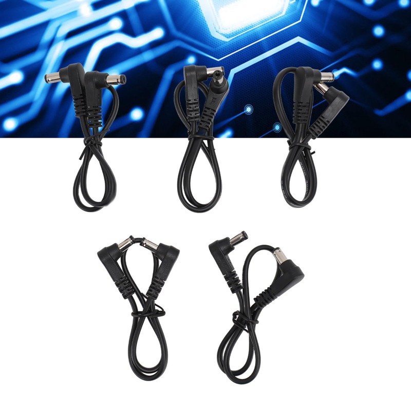 5pcs Right Angle DC Power Cable 5pcs Right Angle DC