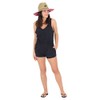 Hurley Women's W Coastal Tank Romper Casual Dress, Black, M