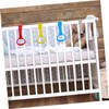 WOONEKY Infant Crib Pull Rings Set Baby Toddler Pull Up