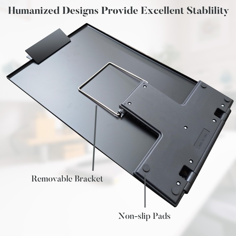 Yuetshuni Desktop Document Holder, Black Paper Holder Stand for Desk,