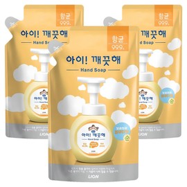 iClean Antibacterial Foam Hand Soap Pure Powder Fragrance Refill, 200ml, 3 Pieces / 아이깨끗해 향균 폼 핸드솝 순 파우더향 리필용, 200ml, 3개