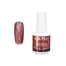 WAVEGEL Glitter Nail Gel Polish - Titanium Collection - #31 Rose Mosacato I 0.5 Oz