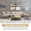 KESYOO Lamp Shade with Catch Only Umbrella Replacement Tabletop Fabric
